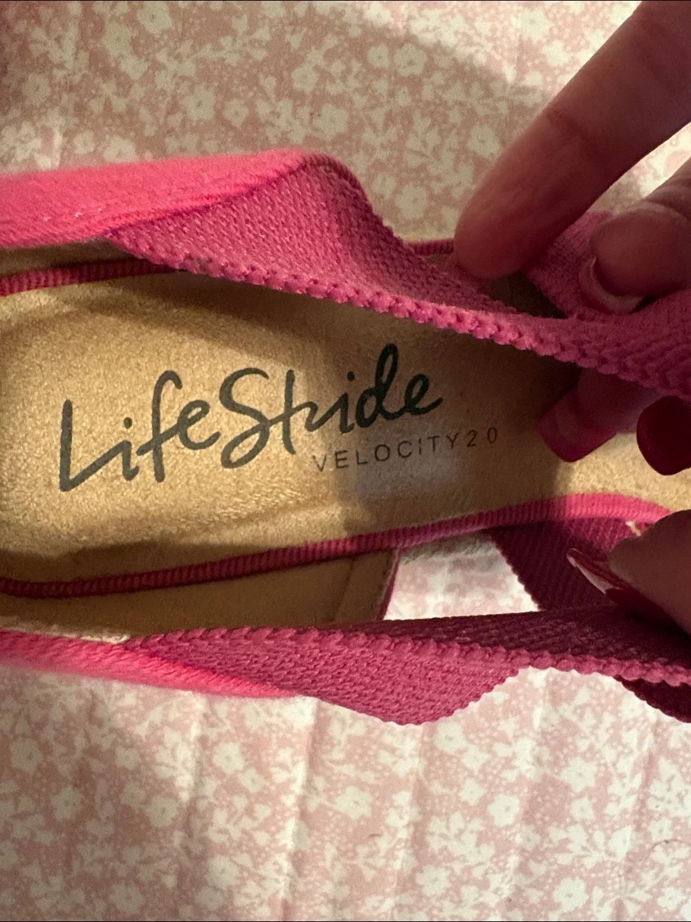 Life Stride Hot Pink Espadrille Slide